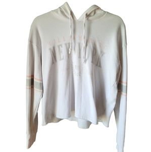 American Eagle Women's Oversized Cropped Graphic Hoodie